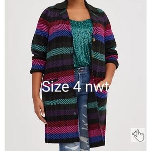 Multi color cardigan size 4  sold